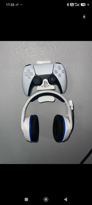 Soporte PS5 Auriculares y Mando pared