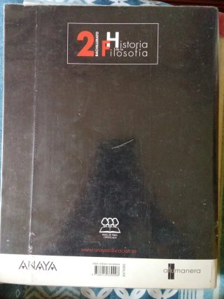 Libro historia de la filosofía 2° BAC
