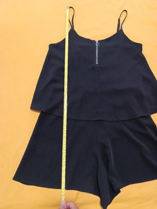 Mono corto negro mujer talla S - Mango