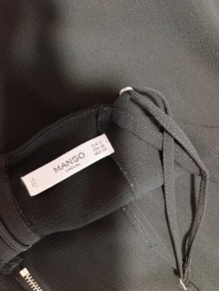 Mono corto negro mujer talla S - Mango