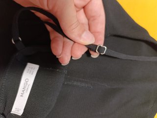 Mono corto negro mujer talla S - Mango