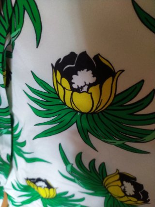 Parosh Vestito Seta Fantasia Tropicale