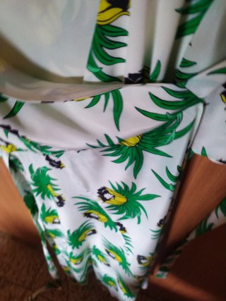 Parosh Vestito Seta Fantasia Tropicale
