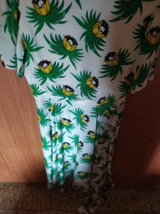 Parosh Vestito Seta Fantasia Tropicale