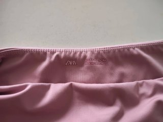 Leggings rosa palo.