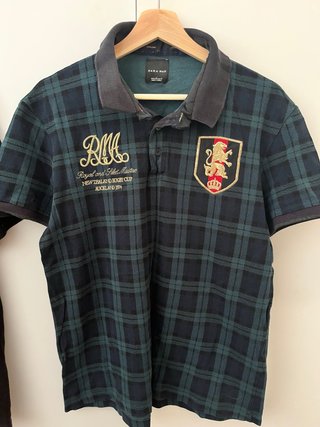 Polo Zara Man Cuadros Rugby