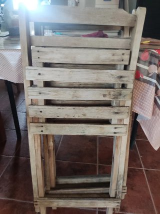 Sillas de madera rústicas