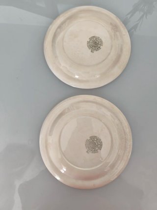 2 Platos Vintage Vargas Segovia Porcelana