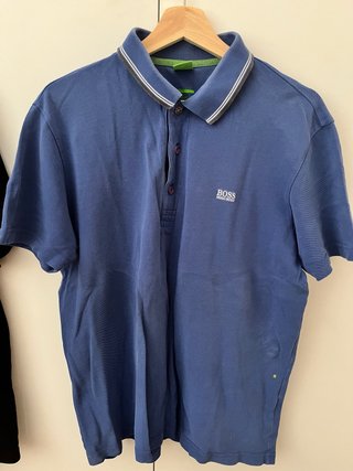 Camiseta Polo Hugo Boss Azul