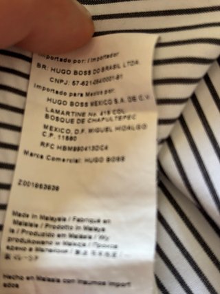 Camisa Hugo Boss de rayas