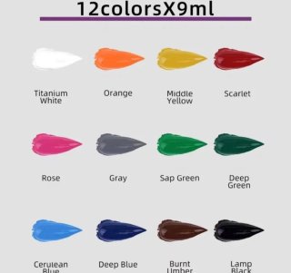 12 colori a olio Xin Bowen