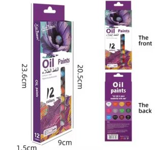12 colori a olio Xin Bowen