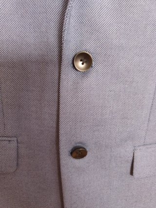 Americana azul moteada Fórmula Joven Talla M