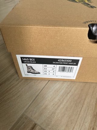 Dr. Martens Stivali Muccati Neri Bianchi