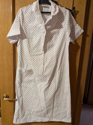 Vestido blanco y negro talla 44