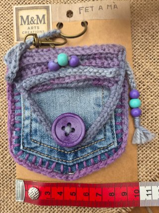Monedero M&M Arts Creations, Vaquero y Crochet