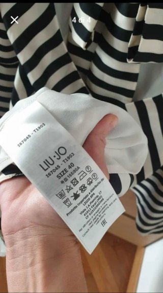 Vestito Liu Jo righe bianche e nere