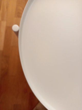 Mesita auxiliar redonda Ikea blanca