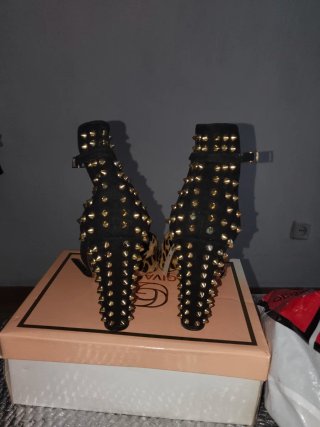 Sandalias Zara Animal Print Tachuelas