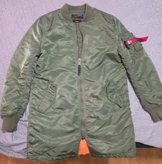 Chaqueta Alpha Industries Verde Militar Larga