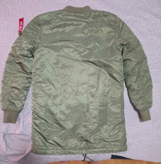 Chaqueta Alpha Industries Verde Militar Larga