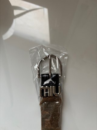 Cinturón Mïu Mïu Negro Cocodrilo Hebilla Plata