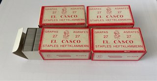 4 scatole nuove Punti per cucitrice El Casco 27
