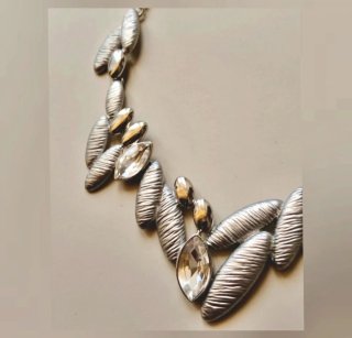 Collar Retro Noche Plata