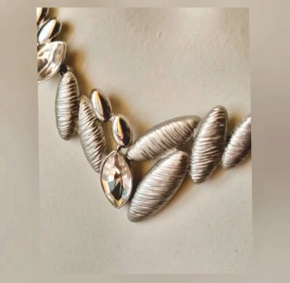 Collar Retro Noche Plata