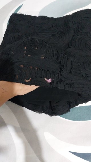 Falda pantalón vestir negra