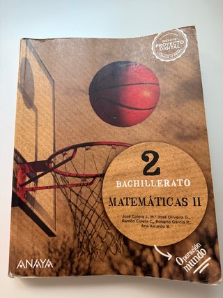 Matemáticas II 2 bach | Anaya