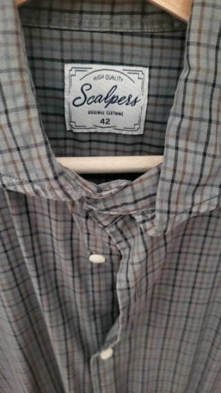 Camisa Scalpers Cuadros Verde Talla M
