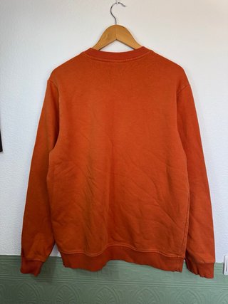 Sudadera Reebok Naranja Logo Bordado Talla L