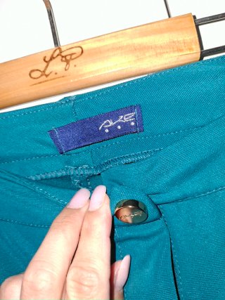 Pantaloni donna Alice & Olivia teal