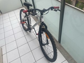 Bicicleta Rockrider 24 Bianca