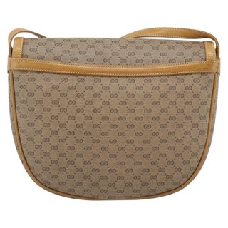 GUCCI Micro GG Supreme Shoulder Bag PVC Beige