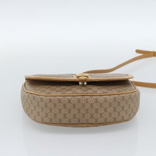 GUCCI Micro GG Supreme Shoulder Bag PVC Beige