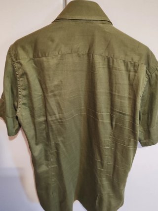 Camicia Spigoli manica corta verde taglia M