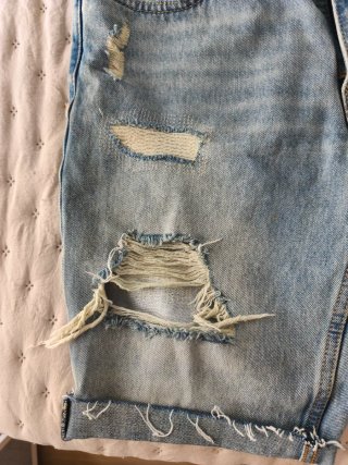 Levi's Pantalón Corto Desgastado Azul