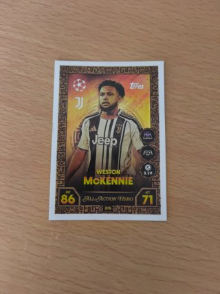Cromo Weston McKennie Juventus Topps