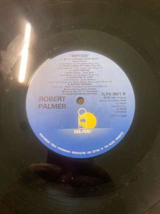 LP Vinilo Robert Palmer Riptide