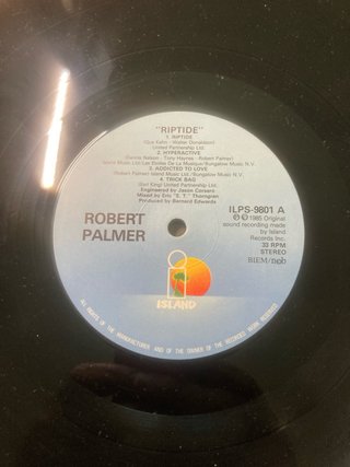 LP Vinilo Robert Palmer Riptide