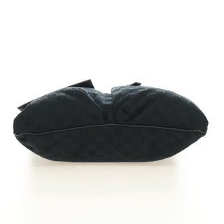 GUCCI Web Sherry Line Shoulder Bag Canvas Black