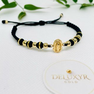 Pulsera Virgen de Guadalupe Oro Laminado 18K
