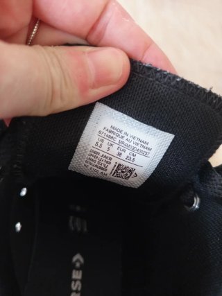 Converse Piel Negra Mujer Talla 38