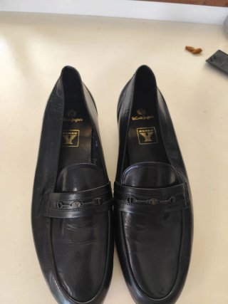 Mocasines de piel Yanko negros