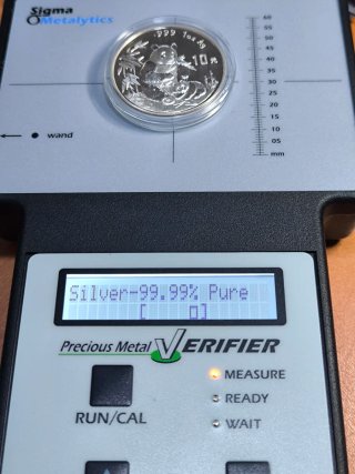 Moneda 1 Onza Plata Panda 1996