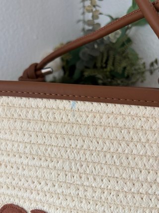Bolso de rafia grande Mïu Mïu