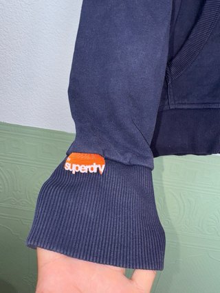 Sudadera Superdry Cremallera Azul Marino