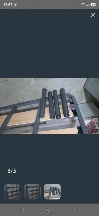 Somier metálico con láminas de madera